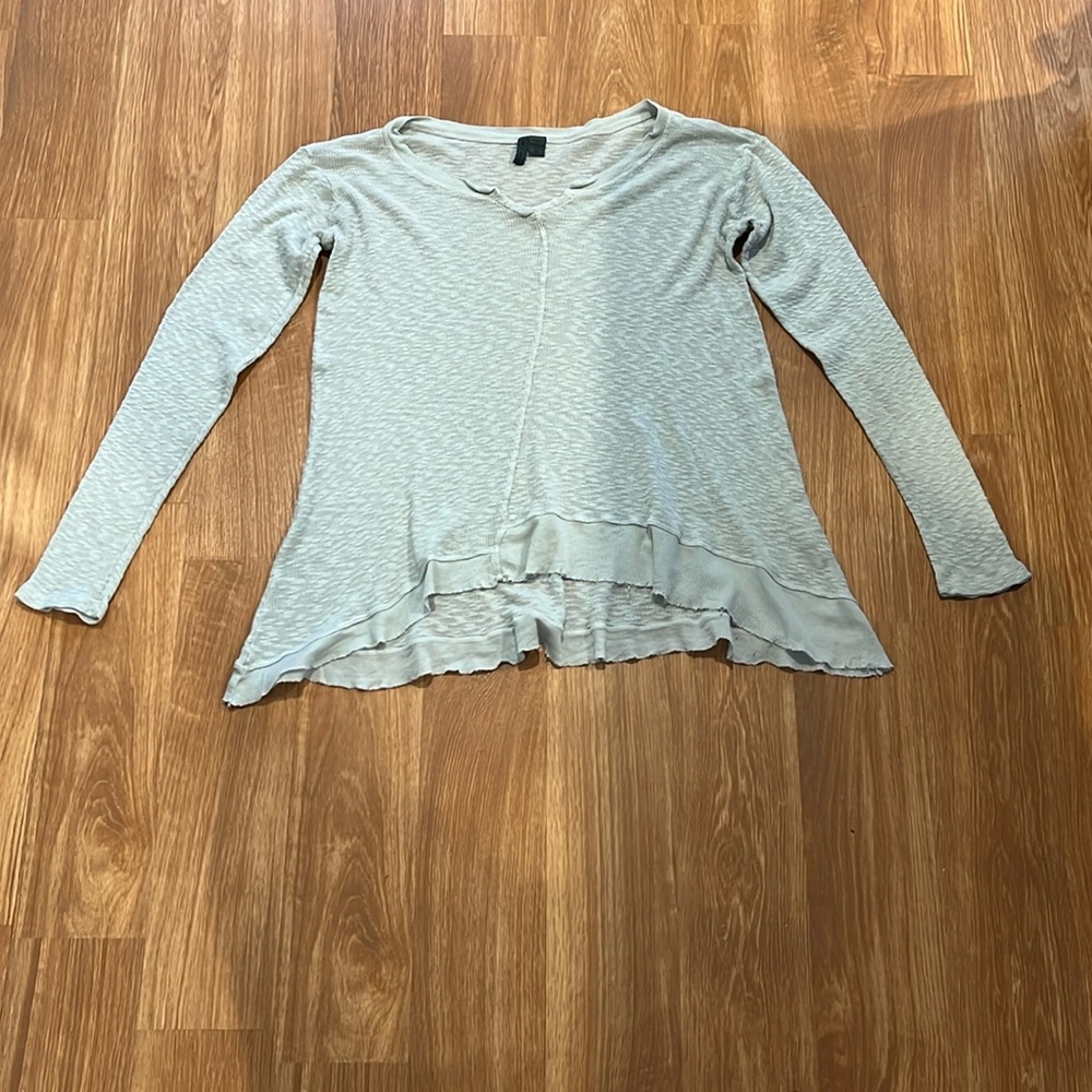 Left of center long sleeve babydoll tee